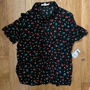 Vans Womens Button down shirt NWT